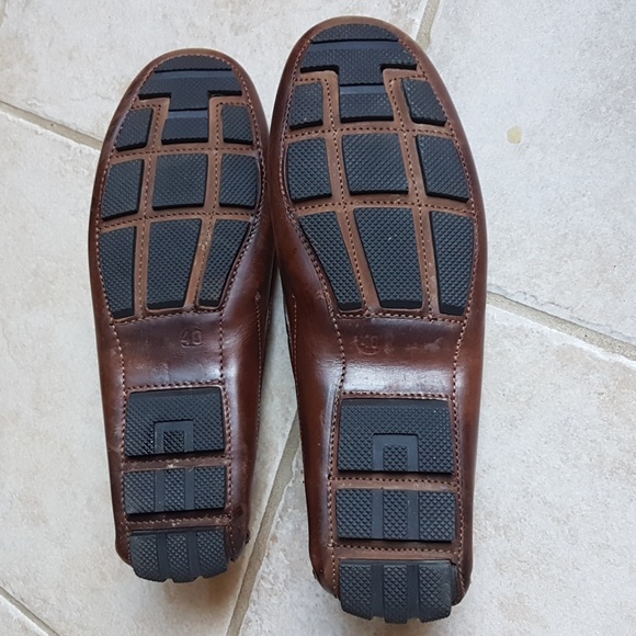 RON WHITE Leather Driving Loafer Flats Shoe Size 40 - Picture 7 of 9